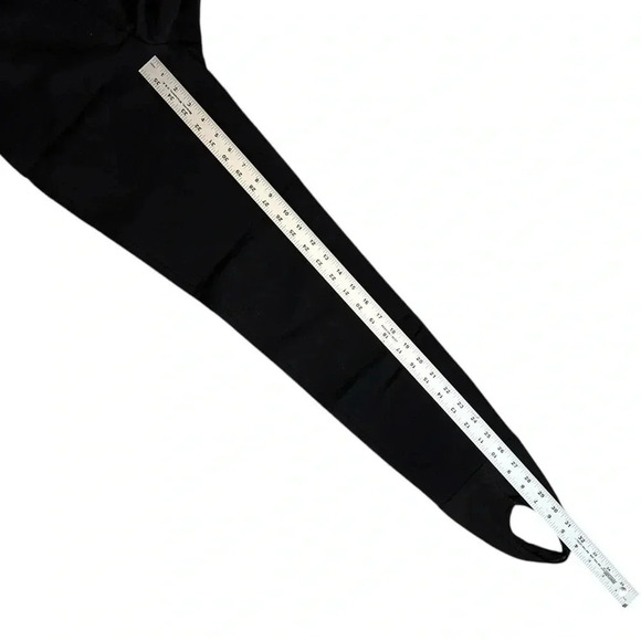 Vtg EDELWEISS Skiwear Black Stirrup Pants Wool Blend Snow Winter Ski Warm sz 8 - Picture 5 of 7